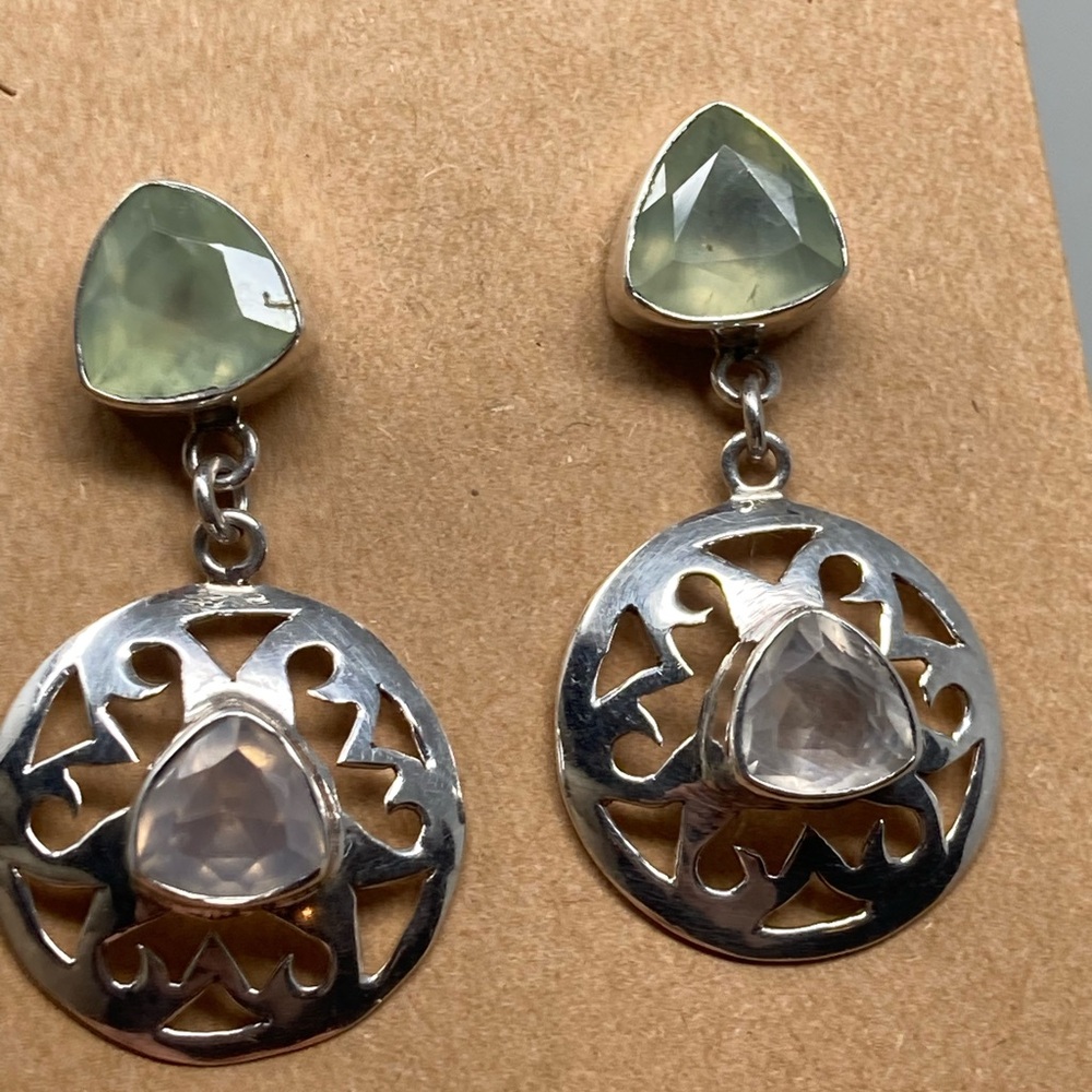 Statement Piece. Sterling Silver Multi-Gemstone D… - image 2